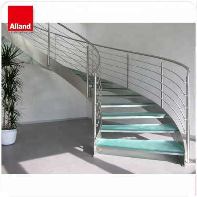 Australia modern indoor installation curved staircase for big space