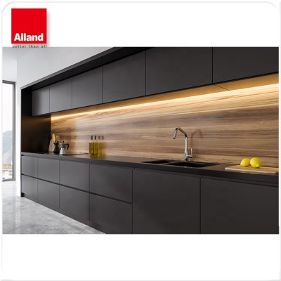 Luxury kitchen cabinets under cabinet lighting black kitchen cabinets matte lacquer design